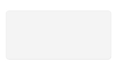 Modern Frosted Glass Sheet UI Panel - Blank Rectangular Card with Soft Shadow for Web Background or Text Overlay
