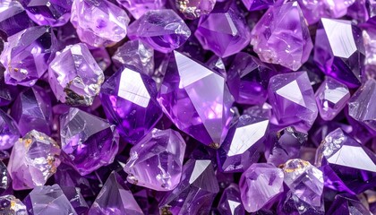 Fototapeta premium Sparkling Purple Amethyst Crystals