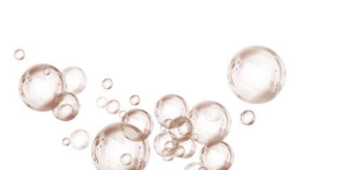 Chocolate brown soap bubbles, liquid sphere, foam freshness, underwater floating, vibrant dew, abstract shine, washing concept.