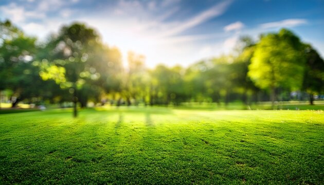 green city park bokeh background blurred background of city park with green trees and sunlight bokeh perfect for nature and urban lifestyle themes