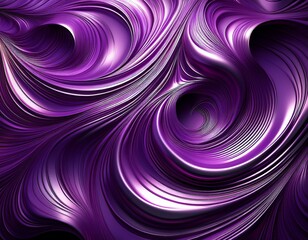 Obraz premium rich purple metallic swirl abstract pattern design