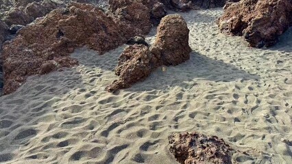 This stunning beach has magnificent rocks and intricate sand patterns showcasing natures beauty