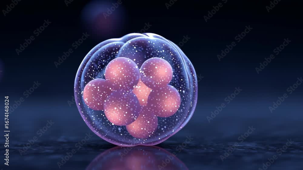 Poster rare cell type visualization with intricate detail in a microscopic environment