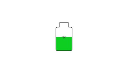 Simple illustration of a vape pen with green liquid and a clear cartridge on a white background