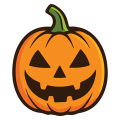 Modern Halloween Pumpkins Illustration