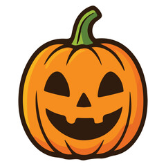 Modern Halloween Pumpkins Illustration