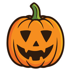 Modern Halloween Pumpkins Illustration