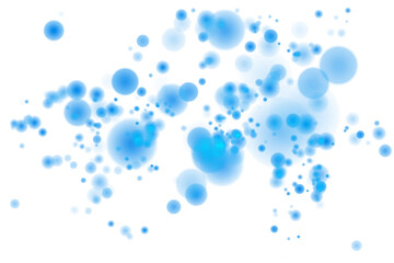 Sparkling Stardust Light with Glistering Glow, Blue Shine, and Festive Bokeh Effects on a Transparent Background