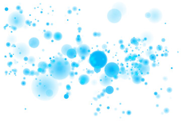 Sparkling Stardust Light with Glistering Glow, Blue Shine, and Festive Bokeh Effects on a Transparent Background