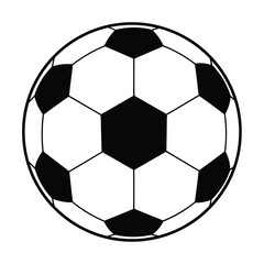 Fototapeta premium Soccer Ball Classic Black and White Design