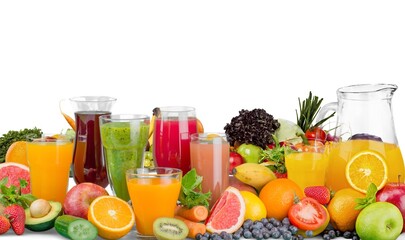 Fresh raw tasty vegetables and fruits background
