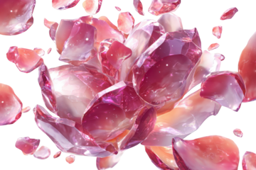 Rose of crystalline shards