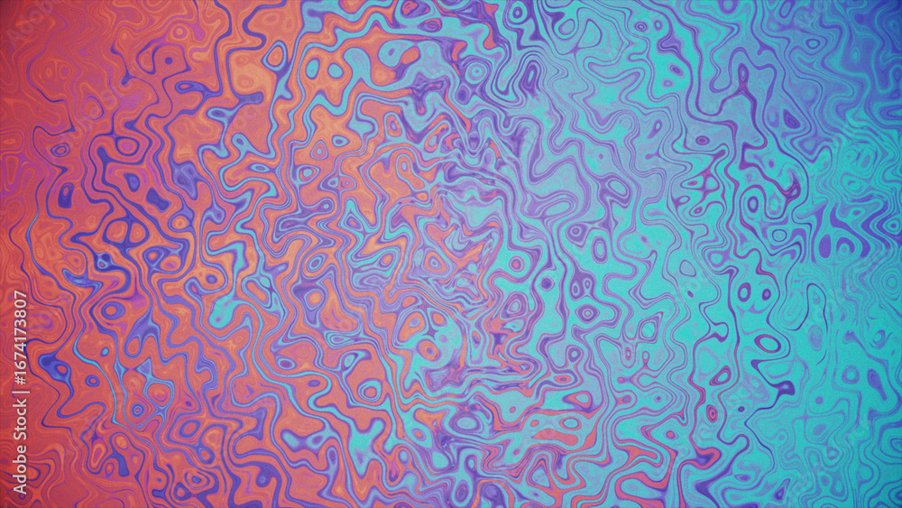 Poster multicolored morphing liquid abstract background. gradient flow is a work of art