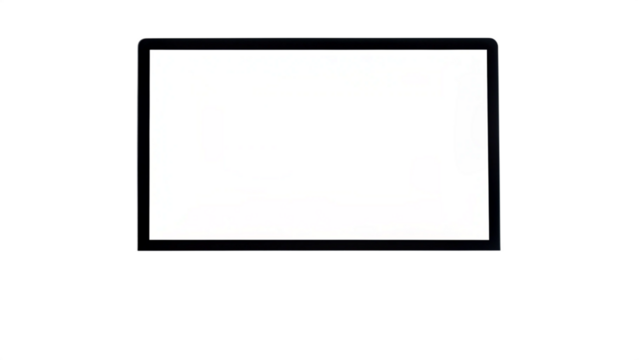 Full Blank Screen with Border Isolated on White Background