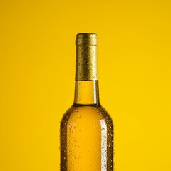 fresh bottle of wine