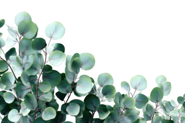 Abstract greenery border