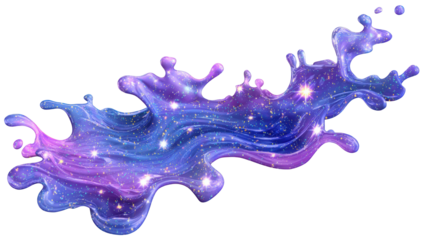 Abstract cosmic liquid splash
