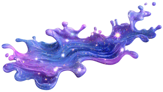 Abstract cosmic liquid splash