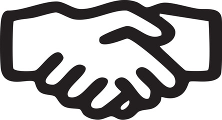 handshake icon vector illustration