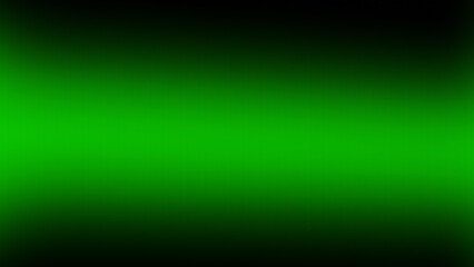 Energetic and Vibrant Green Abstract Background with a Central Horizontal Gradient and Dark Corners