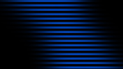Obraz premium Deep and Moody Blue Abstract Background with a Consistent Pattern of Glowing Horizontal Lines and a Side Shadow