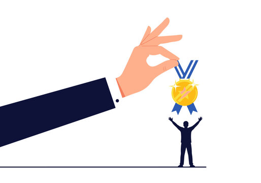 Recognizing employee achievements and rewarding excellence through award ceremonies and medals for outstanding performance