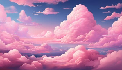 pink clouds background ideal for dreamy and serene aesthetic pink clouds dreamy serene sky tranquil fluffy cotton candy