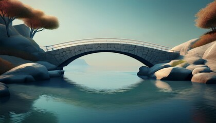 modern minimalist type of stone bridge