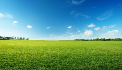 open grassy field under a clear blue sky in daylight