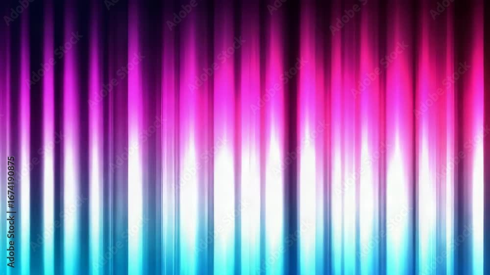 Poster vivid neon light spectrum with colorful vertical gradient lines for digital backgrounds