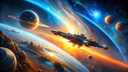 Isolated background image and podium and technology image 