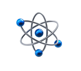 Atomic model, 3D stylized