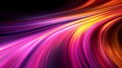 dynamic colorful light trails with motion blur for high-tech and futuristic design