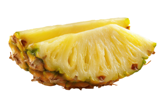 Close-up of a sliced pineapple