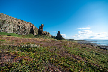 rocky mountains landscape in the north in Norway
