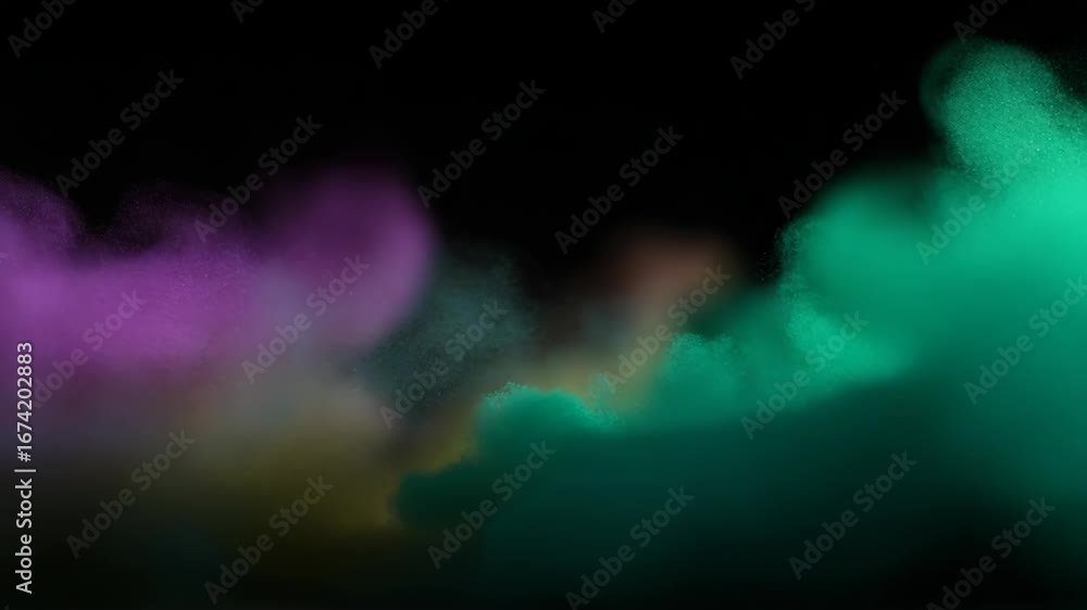Poster abstract colorful smoke explosions vibrant dynamic visual display