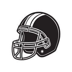 Fototapeta premium Sports helmet silhouette vector file