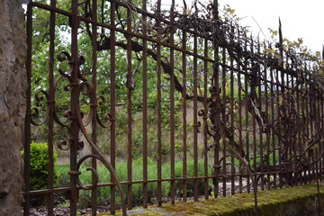 rust old fence
