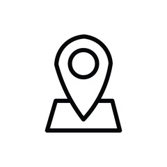 map pin icons. simple line vector illustration