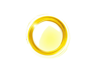 Circular golden abstract shape