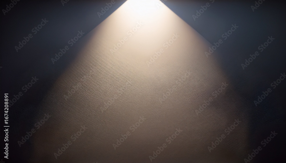 Poster photorealistic lit from the top with a soft gradient like shadow at the bottom