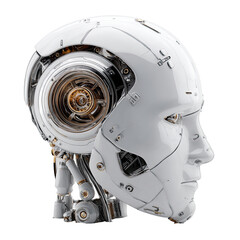 Fototapeta premium Detailed robotic head profile