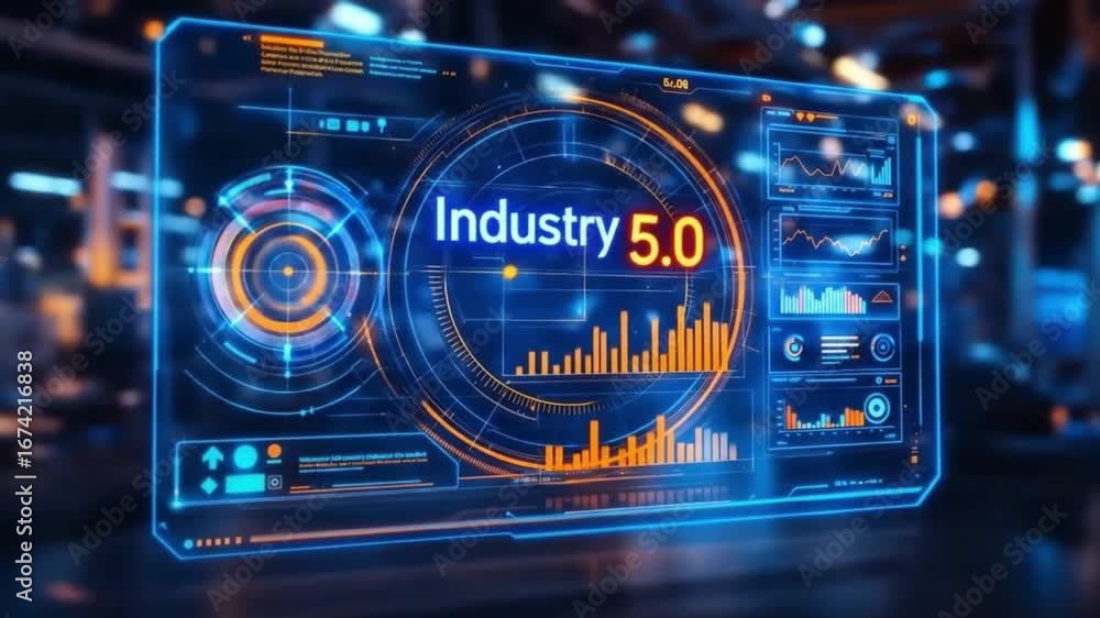 Poster Advanced Industry 5.0 Digital Interface with Global Network