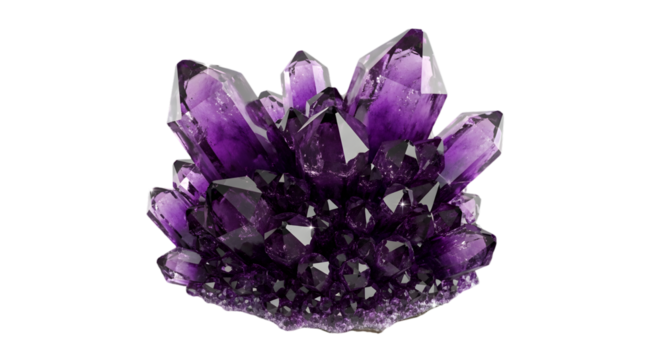 Amethyst crystal cluster