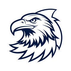 campaign vector t shirt design of eagle on american line art