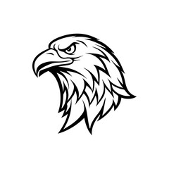 campaign vector t shirt design of eagle on american line art