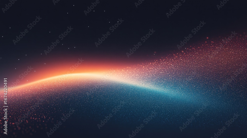 Poster soft gradients blend seamlessly, creating mesmerizing flow of co