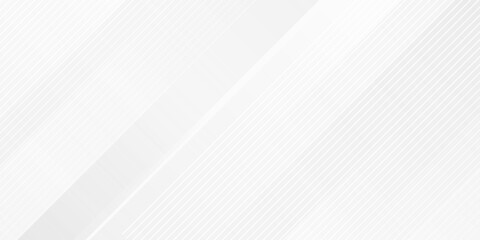 Obraz premium Abstract elegant white and gray background with diagonal stripes lines.