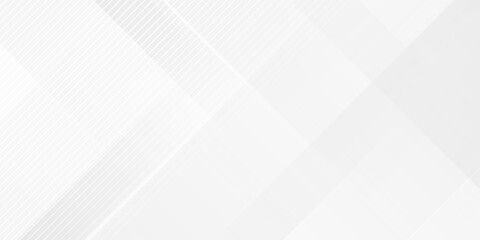 Fototapeta premium Abstract elegant white and gray background with diagonal stripes lines.