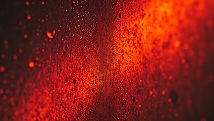 Abstract metal surface with glowing orange texture, reflecting industrial innovation.